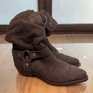 Excellent Condition Leather Slouchy Cowboy Boots
